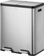 EK9128MT3030 - EKO Ecocasa Dual Stream Recycling Pedal Bin - 30 + 30 Ltr - Stainless Steel