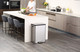 EK9138MT2020 - EKO Ecocasa II Dual Stream Recycling Pedal Bin - 40 Ltr - Stainless Steel - Situated in Kitchen