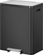 EK9138MB3030 - EKO Ecocasa II Dual Stream Recycling Pedal Bin - 60 Ltr - Matt Black