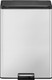 EK8228MT2020 - EKO Essential Dual Stream Recycling Pedal Bin - 40 Ltr - Stainless Steel