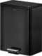 EK8228MB2020 - EKO Essential Dual Stream Recycling Pedal Bin - 40 Ltr - Matt Black