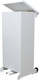 SOPED90 - Soho Metal Pedal Bin - 90 Ltr - White Body & White Lid - Lid Open
