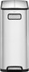 EK9377MT2020 - EKO Ecofly Slimline Dual Stream Recycling Pedal Bin - 20 + 20 Ltr - Stainless Steel - Front Showing Slimline Design