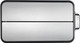 EK9377MT2020 - EKO Ecofly Slimline Dual Stream Recycling Pedal Bin - 20 + 20 Ltr - Stainless Steel - Overhead with Lid Closed