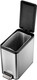 EK9376MT8 - EKO Ecoslim Pedal Bin - 8 Ltr - Stainless Steel - Overhead with Lid Open and Liner Installed