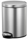 EK9115MT5 - EKO Eva Round Bathroom Pedal Bin - 5 Ltr - Stainless Steel
