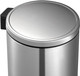 EKO Eva Round Kitchen Pedal Bin - 30 Ltr - Stainless Steel - EK9115MT30