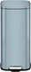 EK9384TB30 - EKO Stella Square Pedal Bin - 30 Ltr - Titanium Blue - Front