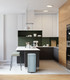 EK9384TB30 - EKO Stella Square Pedal Bin - 30 Ltr - Titanium Blue - Situated in Kitchen
