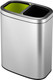 EK9036MT55 - EKO Oli-Cube Dual Stream Recycling Open Top Bin - 10 Ltr - Stainless Steel