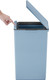 EK6187TB30 - EKO Morandi Touch Bin - 30 Ltr - Titanium Blue - Lid Release Bar Being Pressed