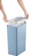 EK6187TB30 - EKO Morandi Touch Bin - 30 Ltr - Titanium Blue - Removable Rim with Bin Bag Attached