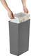 EK6187DG30 - EKO Morandi Touch Bin - 30 Ltr - Dark Grey - Removable Rim with Bag Attached