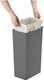 EK6187DG40 - EKO Morandi Touch Bin - 40 Ltr - Dark Grey - Removable Rim with Bag Attached