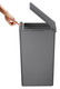 EK6187DG40 - EKO Morandi Touch Bin - 40 Ltr - Dark Grey - Lid Release Button Being Pressed