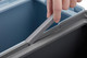 EK6187DG40 - EKO Morandi Touch Bin - 40 Ltr - Dark Grey - Removable Rim Close-Up