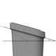 1419 - uBin Recycling Bin - 70 Ltr - General Waste - Showing 15° Angle of Lid