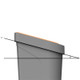 1433 - uBin Recycling Bin - 70 Ltr - Plastic & Metal - Showing 15° Angle of Lid