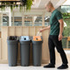 1433 - uBin Recycling Bin - 70 Ltr - Plastic & Metal - Placed Alongside Paper Recycling & General Waste Bins