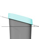 1488 - uBin Mini Recycling Bin - 50 Ltr - Paper & Card - Showing Angle of Lid