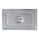 130000 - Pujadas Gastronorm Pro Pan Solid Cover - GN 1/3 - Stainless Steel