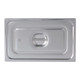160004 - Pujadas Gastronorm Pro Pan Gasketed Transport Lid - GN 1/6 - Stainless Steel