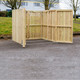 WC-1100L-TGV - Whalley Commercial Wheelie Bin Store - 660 Ltr & 1100 Ltr - On Tarmac with Double Doors Open
