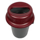 KA3200 - KatchAll Round Magnetic Flatware Retriever - 121 Ltr - Burgundy - Overhead of Lid on Bin