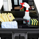 2124078 - Rubbermaid Amenity Organiser for Housekeeping Carts - Close-up of it Situated on Cart next to Carry Caddy