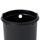 2179250 - Rubbermaid Round Pedal-Operated Wastebasket - 6 Ltr - Charcoal - Showing Bag Cinch 2179250 - Rubbermaid Round Pedal-Operated Wastebasket - 6 Ltr - Charcoal - Showing Bag Cinch