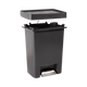 2181031 - Rubbermaid Premier Series Pedal Bin - 71 Ltr - Charcoal - Lid Disconnected and Elevated 2181031 - Rubbermaid Premier Series Pedal Bin - 71 Ltr - Charcoal - Lid Disconnected and Elevated