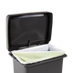 2181031 - Rubbermaid Premier Series Pedal Bin - 71 Ltr - Charcoal - Lid Open with Dual Stream Configuration 2181031 - Rubbermaid Premier Series Pedal Bin - 71 Ltr - Charcoal - Lid Open with Dual Stream Configuration