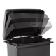 2181031 - Rubbermaid Premier Series Pedal Bin - 71 Ltr - Charcoal - Image Showing Lid Action 2181031 - Rubbermaid Premier Series Pedal Bin - 71 Ltr - Charcoal - Image Showing Lid Action
