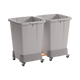 Two Durable Durabin 90 Linkable Bin Trolleys Connected Together wih Containers Installed