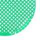 Airsenz Ultra Urinal Screen - Triple Melon - Close-up of Removable Lifespan Tabs Near Bottom of Screen