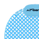 Airsenz Ultra Urinal Screen - Ocean Breeze - Close-up of Removable Lifespan Tabs Near Branding