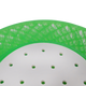 Airsenz Swirl Bio-Enzymatic Urinal Screen - Triple Melon - Detailed Image of Bottom of Screen and Where the Enzyme Block is Installed