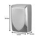 HD-UB-GLIDE-PS - Glide Compact Automatic Hand Dryer - Polished Stainless Steel - Dimensions