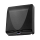 Black Powder-Coated SlimFlow Compact Electric Hand Dryer with HEPA Filter