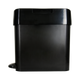 Pedal-Operated Sanitary Bin with Side-Opening Chute Manufactured from Black ABS Plastic