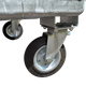 Close-Up of Non-Braking Wheel and Integrated Forklift Pocket
