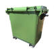 Static Forklift Waste & Recycling Bin - 660 Ltr - Green - Rear