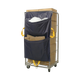 2-Pocket Racksack Hung from Roll Cage with Upper Pocket Filled with Shrink Wrap & Lower Pocket Filled with Card - Facing Left