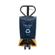 Mixed Paper & Card Racksack Nano Reusable Recycling Sack Featuring Rcycling Logo and Text Fitted to Handle of Pump Truck