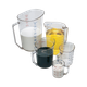 Cambro's Range of Measuring Jugs Pictured Together and Filled with Various Liquids