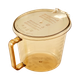 Cambro High Heat Splatter-Proof Cover Fitted to 1.9 Ltr High Heath Measuring Jug and Showing Handle Detail