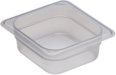 Cambro 40PPCH190 1/4 Size Translucent Food Pan Cover - W/Handle