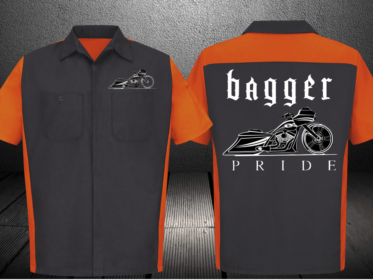 Bagger Pride Road Edition Work Shirts Nasty Baggers