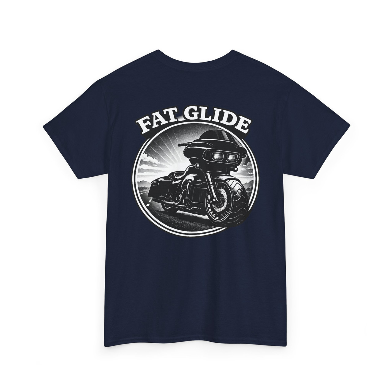 Fat Glide T‑Shirt Chest Logo-Road Glide - Nasty Baggers