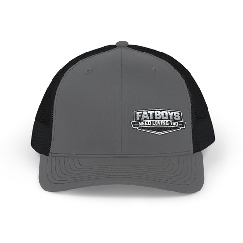 Fat Boys Need Loving Richardson Embroidered Trucker Hat — Snapback 